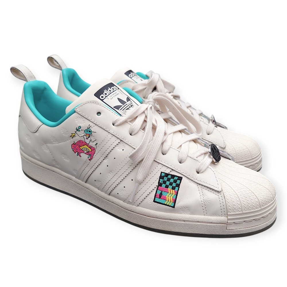 Adidas Superstar Arizona Tea Have an Iced Day White Sneakers GZ2874 Mens Size 13
